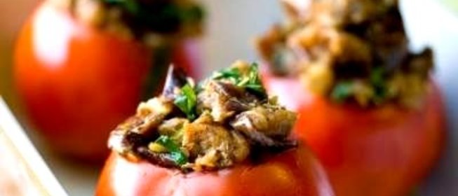 Помидоры с фаршем в духовке
