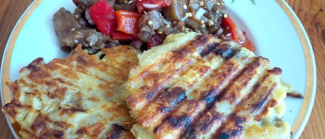 Драники с грибами