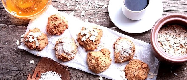 Овсяное печенье с кокосовой стружкой