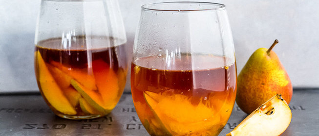 Чай с грушей и апельсином