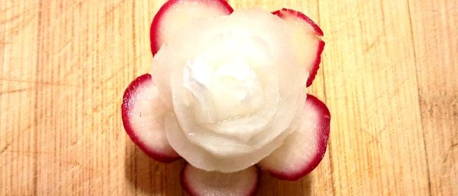 Розочки из редиски