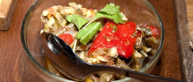 Аджапсандали с зеленой фасолью