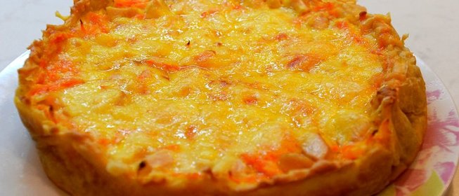 Запеканка с морковью и курицей