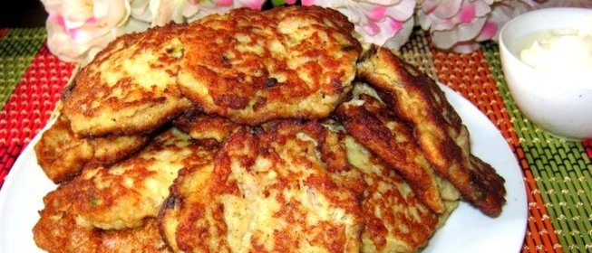 Оладьи из мясного фарша