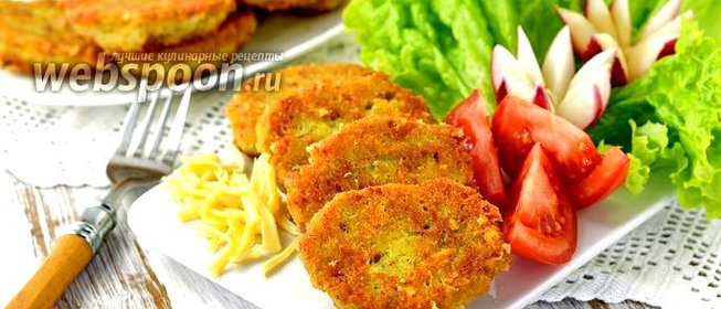 Драники с ветчиной и сыром