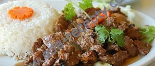 Говядина в соевом соусе по-тайски