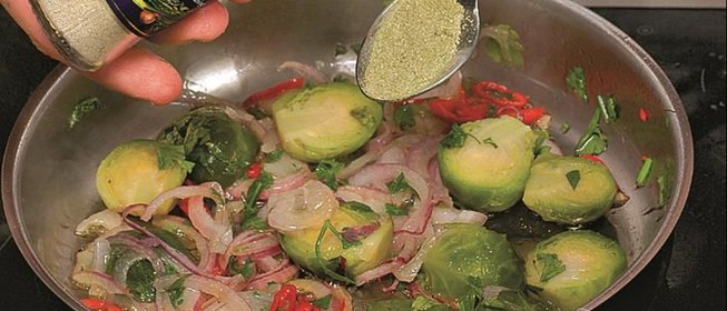 Омлет с брюссельской капустой