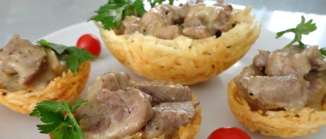 Картофельные корзиночки