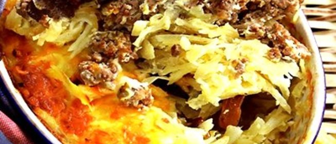 Запеканка из капусты и фарша