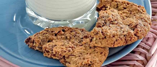 Мягкое овсяное печенье с шоколадом