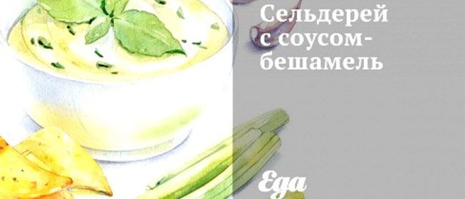 Сельдерей с соусом-бешамель