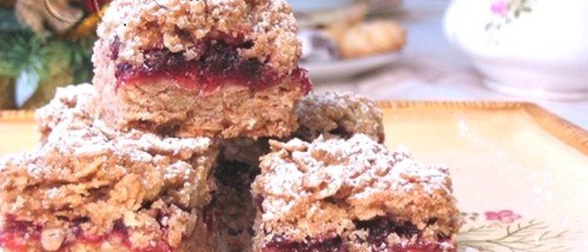 Овсяное печенье с джемом