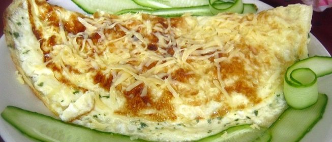 Омлет с сыром