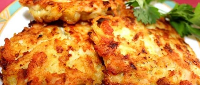Куриные оладьи