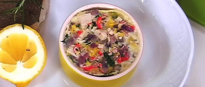 Крабовая запеканка за 15 минут