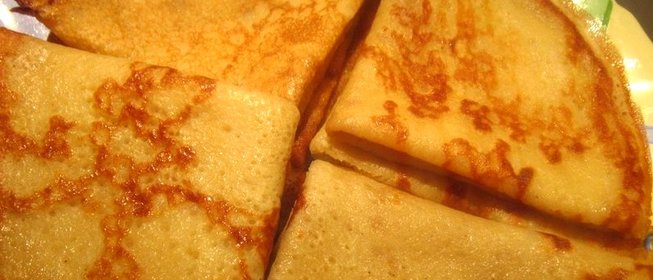 Блины без яиц и молока