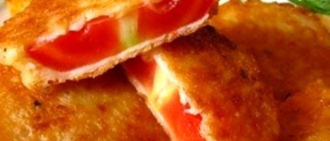 Помидоры в сырном кляре