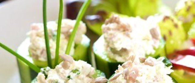 Огурцы с рыбой по‑датски