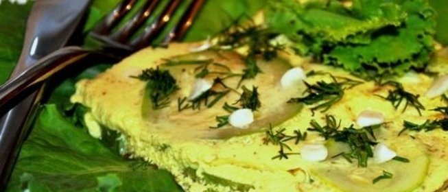 Омлет из кабачков на сковороде