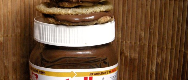 Овсяное печенье с нутеллой