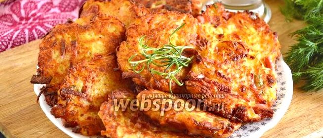 Драники с колбасой