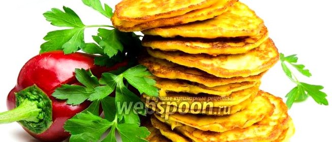 Оладьи из икры судака с овощами