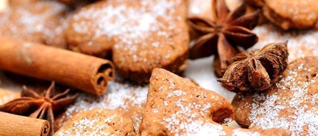 Рождественское имбирное печенье в глазури