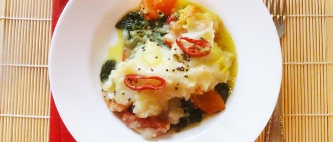 Пряная рыбная запеканка