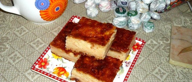 Творожная запеканка с грейпфрутом