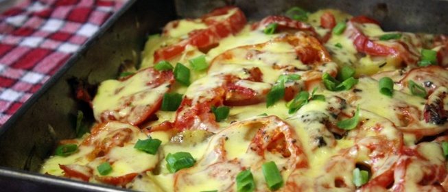 Запеканка из овощей со свининой