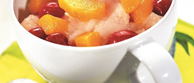 Манная каша с фруктами