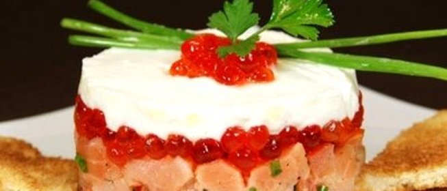 Лосось с сыром