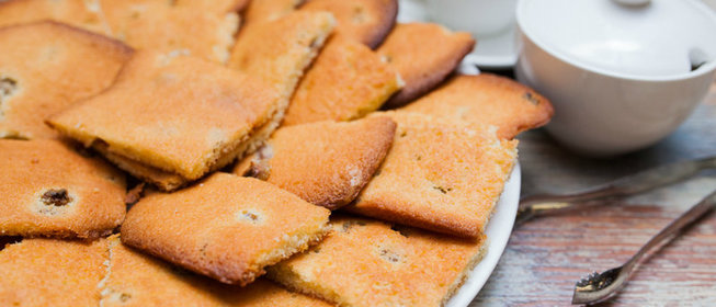 Быстрое домашнее печенье паве с ромом и изюмом