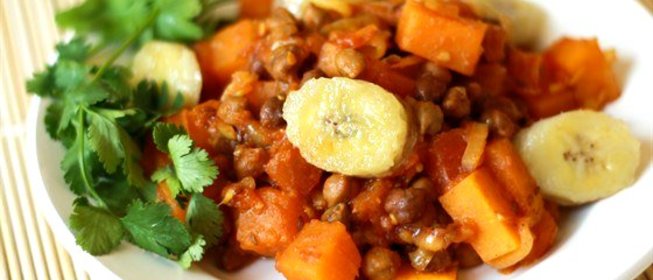 Тыква с нутом