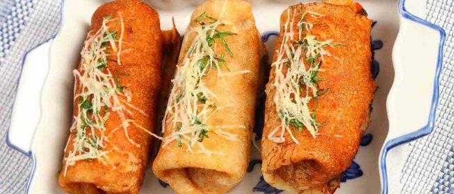 Блинчики с овощами