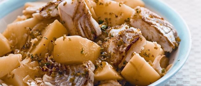 Рагу из картофеля с треской