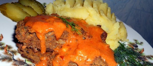 Запеканка из говяжей печени