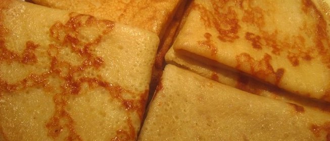 Блины вегетарианские на молоке