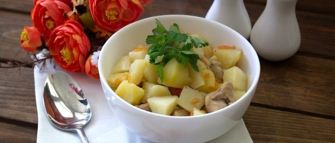 Рагу из курицы с картошкой