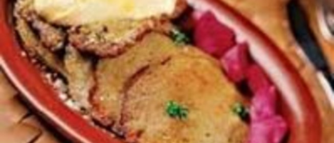 Драники, запеченные со свининой