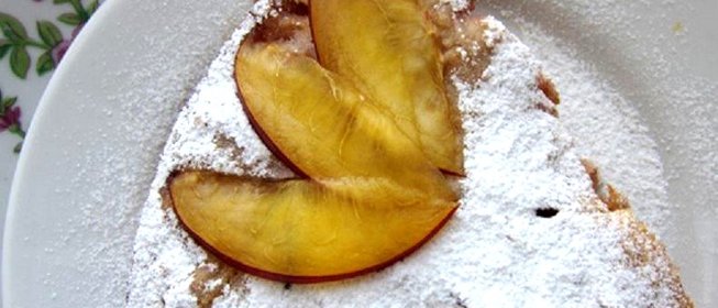 Персиковая запеканка