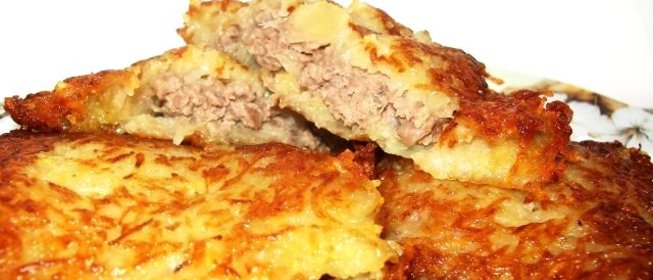 Драники с фаршем