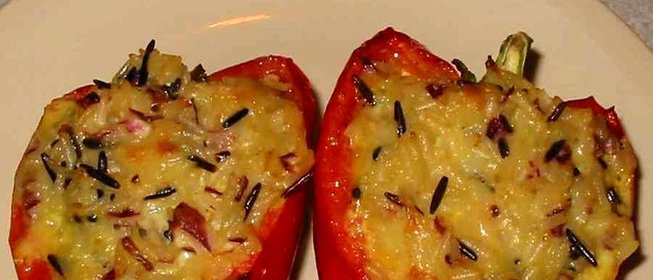 Красный перец с сыром