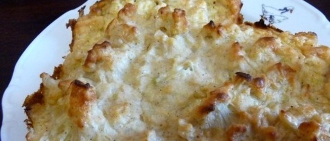 Запеканка из цветной капусты диетическая