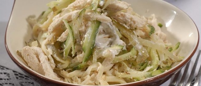 Блинный салат