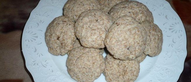 Постное печенье с отрубями