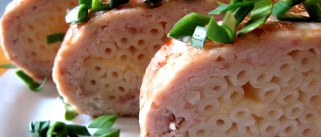 Запеканка мясная с макаронами
