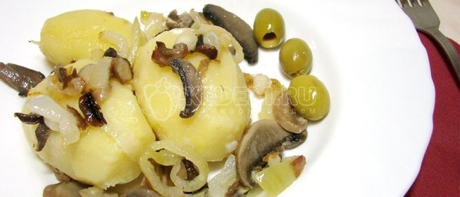 Картофель с шампиньонами