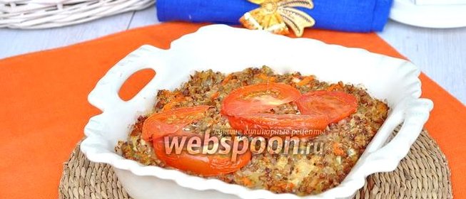 Запеканка из гречки с курицей