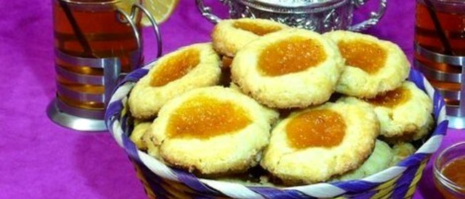 Печенье к чаю с абрикосовым джемом